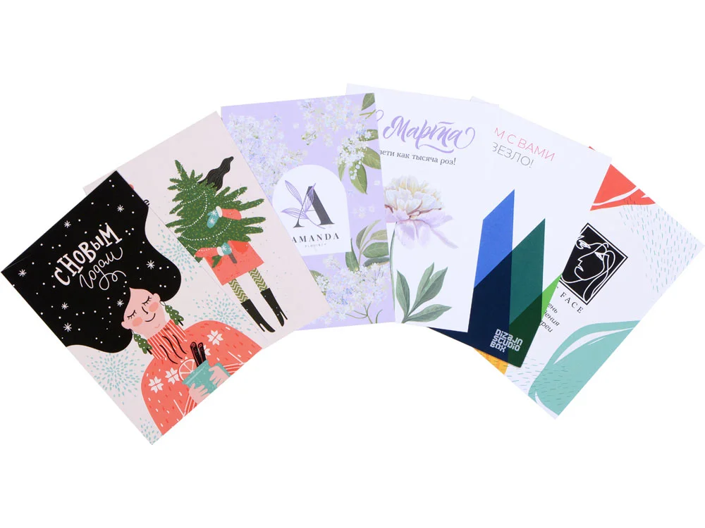 Открытка под запечатку белый A6 - фото 5