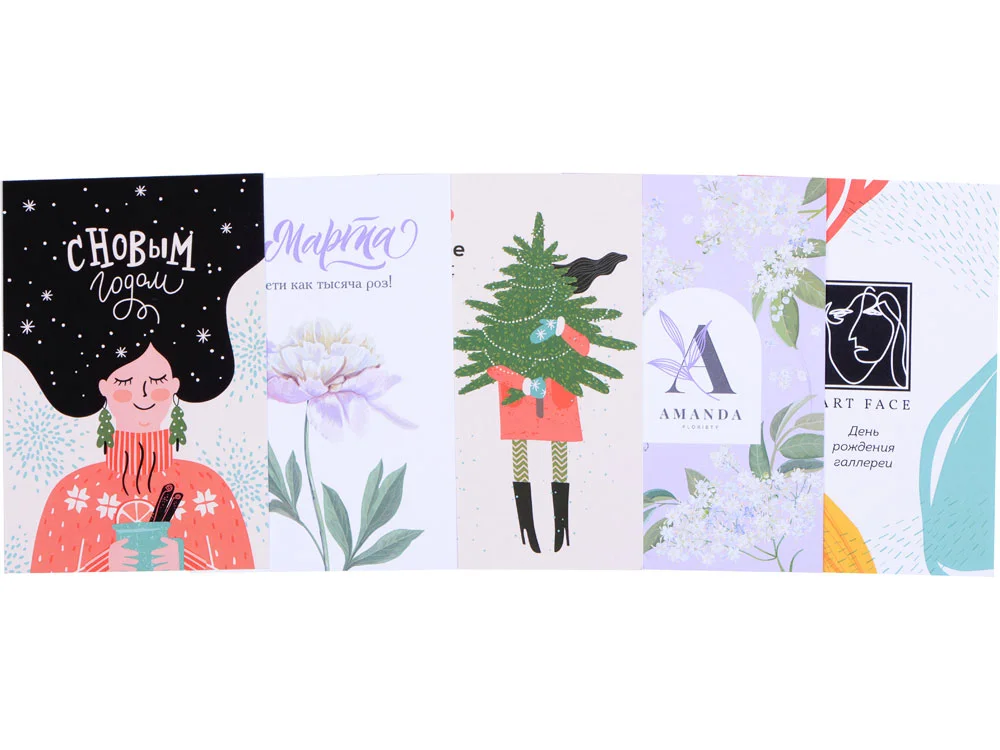 Открытка под запечатку белый A6 - фото 6