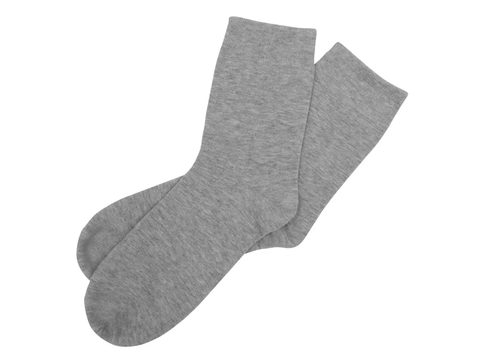 Носки однотонные Socks мужские серый меланж 41-44