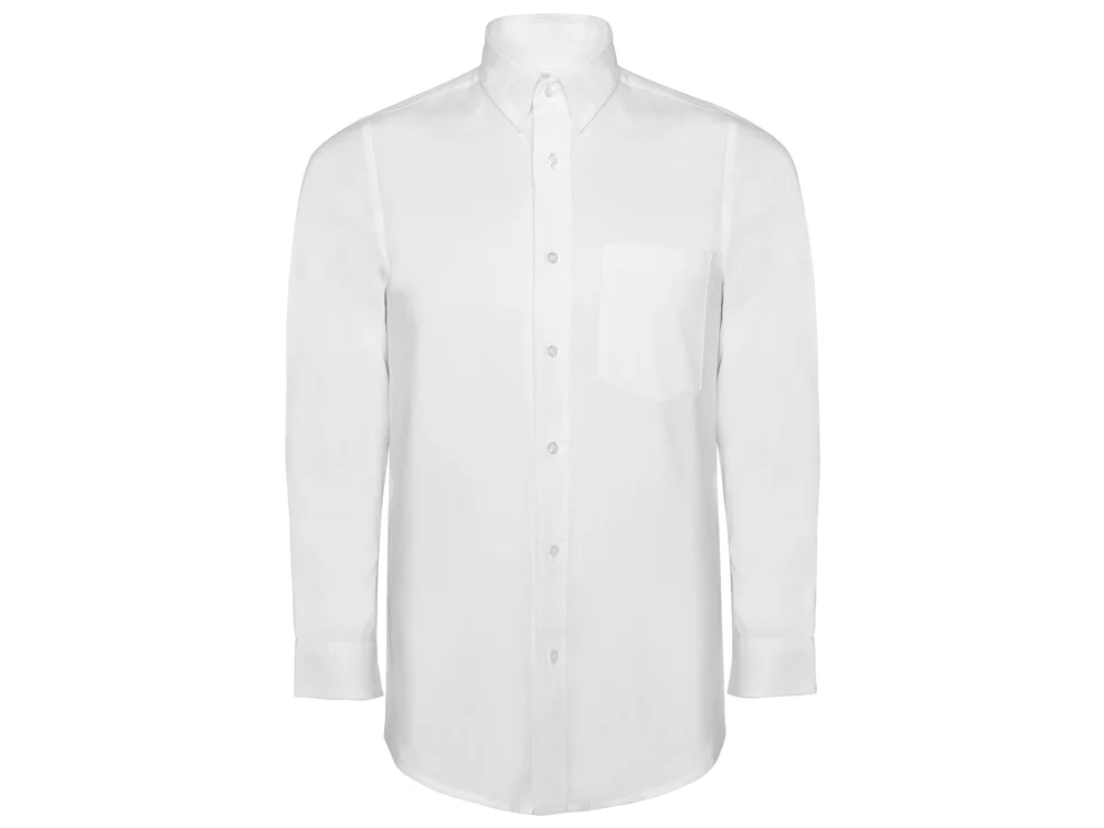 Рубашка с длинным рукавом «Oxford», мужская, белый, XL