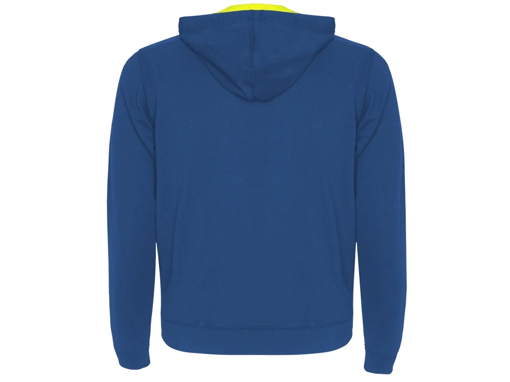 Толстовка на молнии «Fuji» унисекс, королевский синий, неоновый желтый, S - фото 2