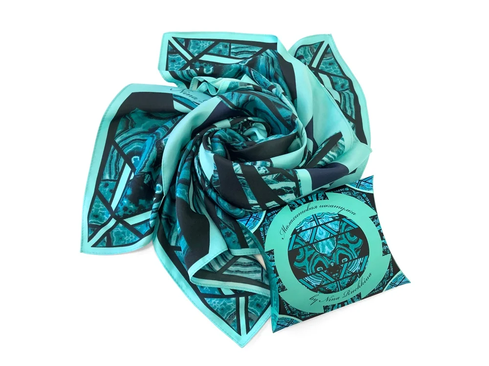 Платок «Малахитовая шкатулка» - фото 3