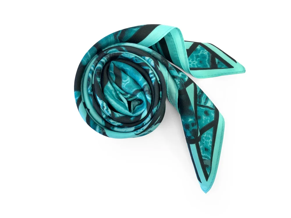 Платок «Малахитовая шкатулка» - фото 4