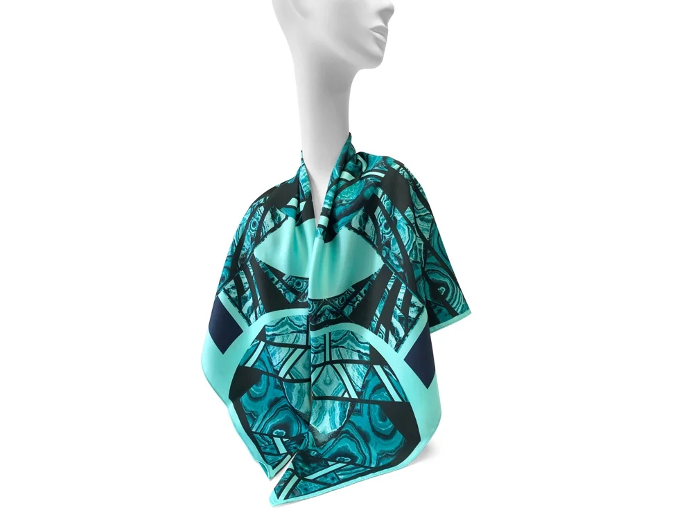 Платок «Малахитовая шкатулка» - фото 6