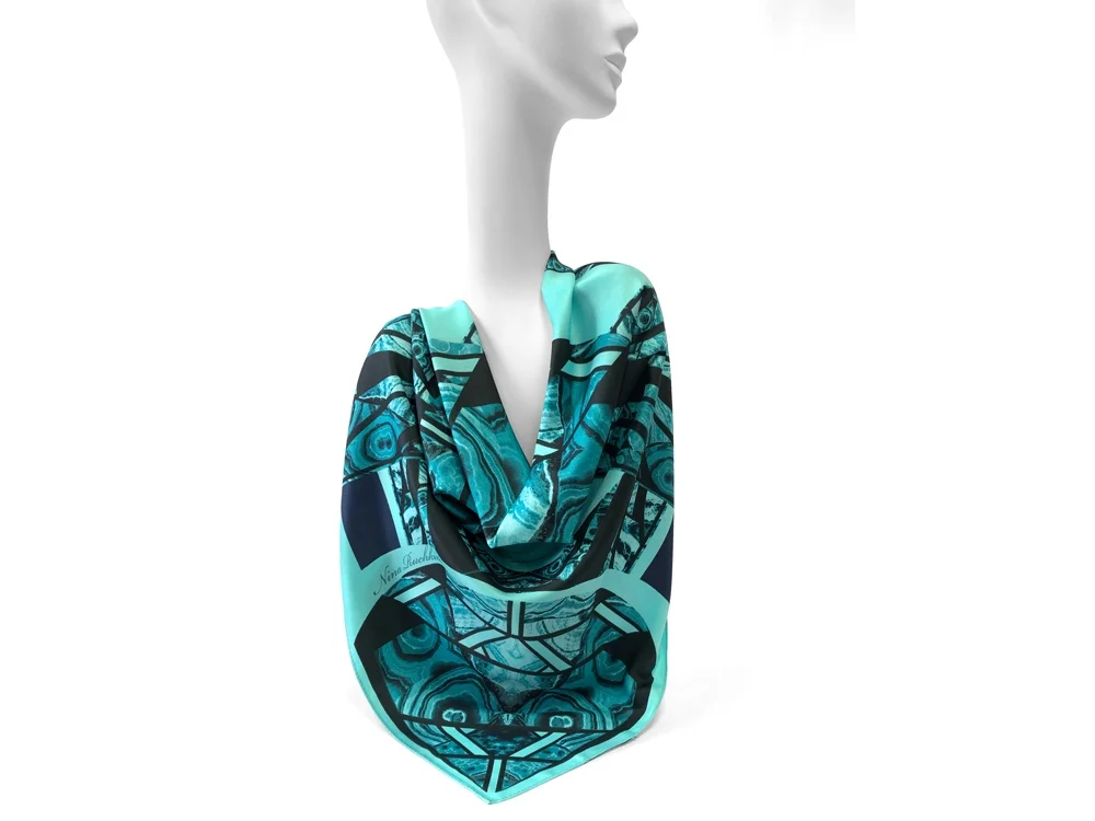 Платок «Малахитовая шкатулка» - фото 7