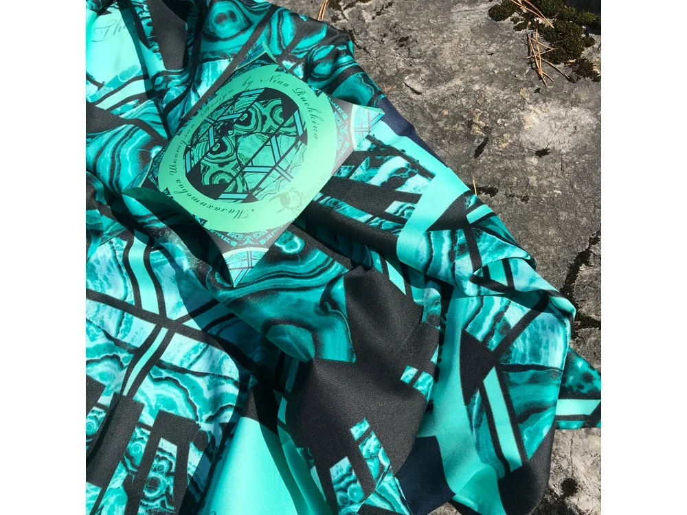 Платок «Малахитовая шкатулка» - фото 8