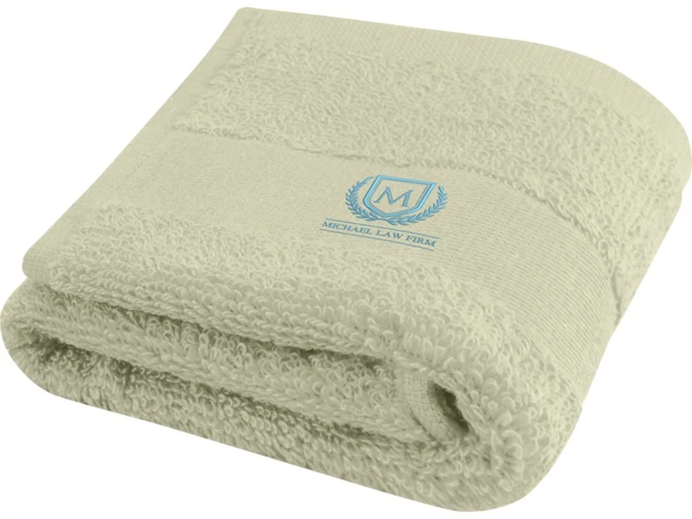 Хлопковое полотенце для ванной Sophia светло-серый - фото 4