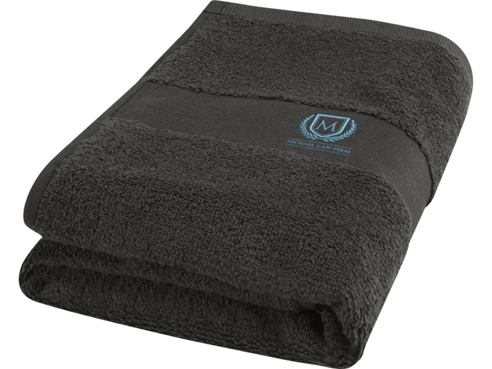 Хлопковое полотенце для ванной Charlotte серый антрацит - фото 4