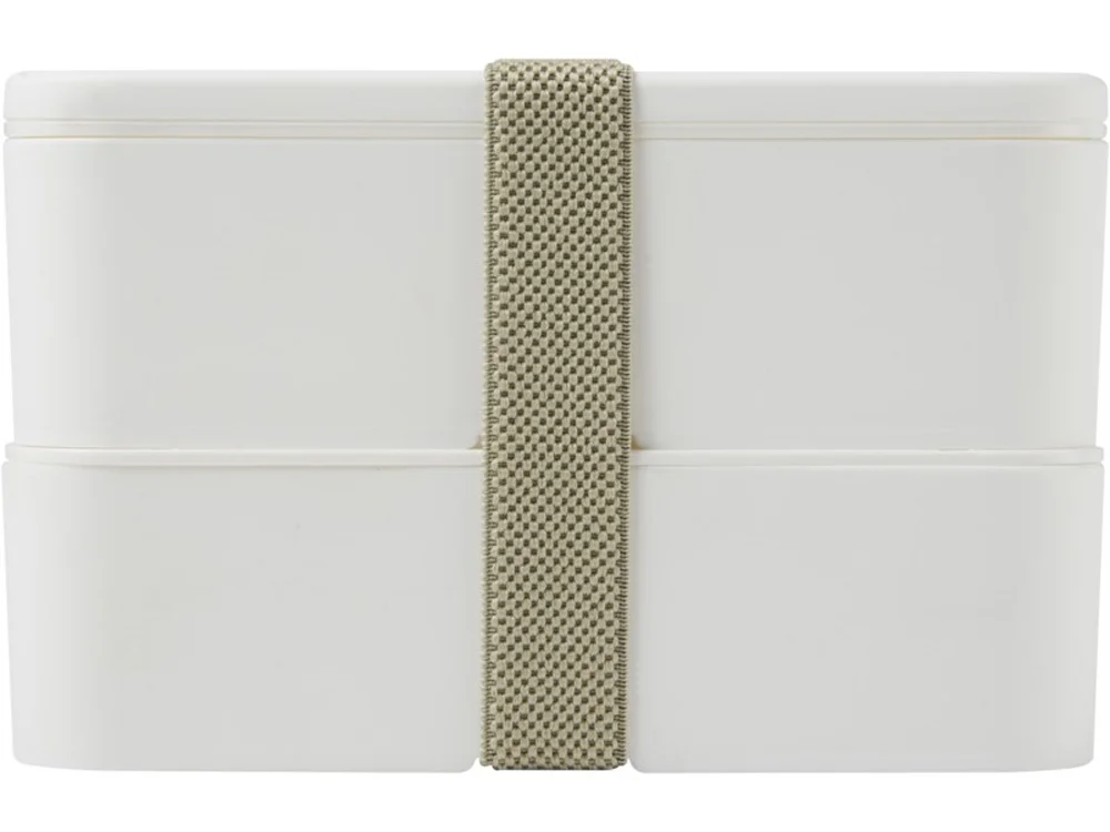 Двухслойный ланчбокс MIYO белый серый 700 мл - фото 2