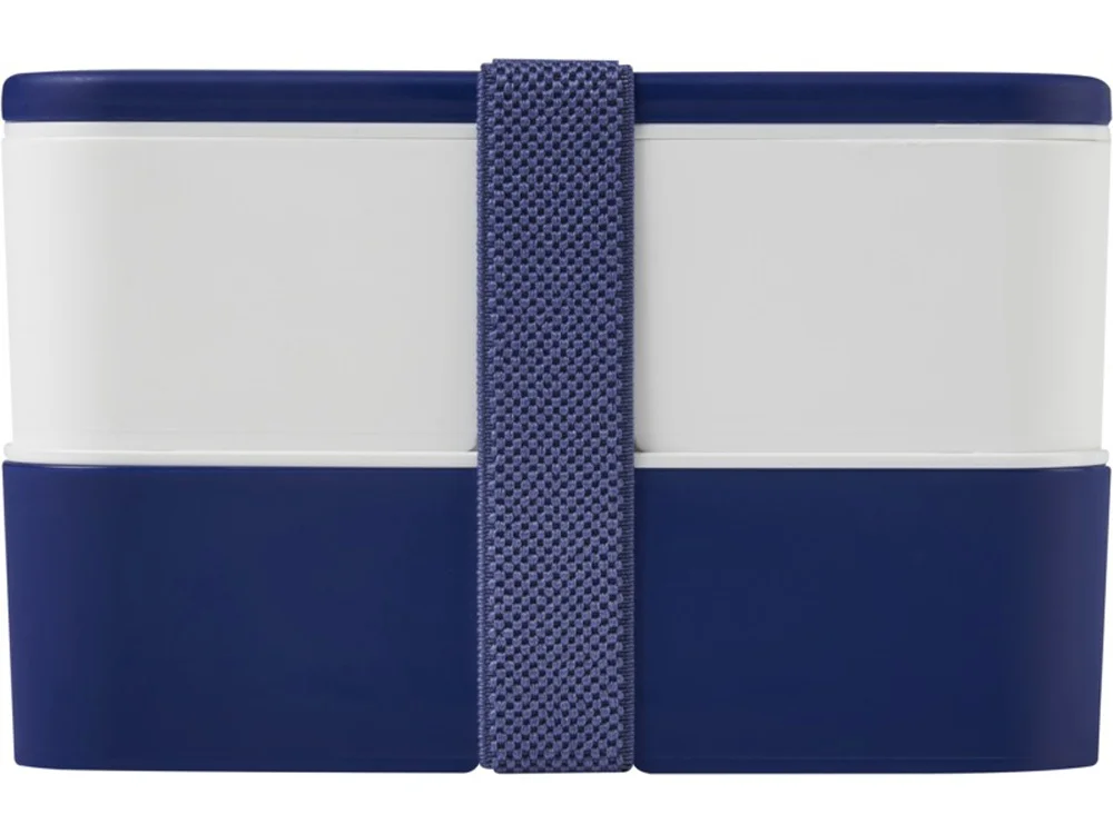 Двухслойный ланчбокс MIYO синий/белый 700 мл - фото 2