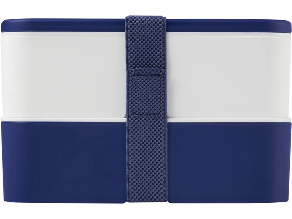 Двухслойный ланчбокс MIYO синий/белый 700 мл - фото 3
