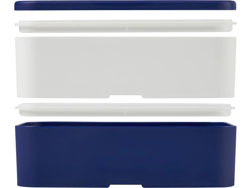 Двухслойный ланчбокс MIYO синий/белый 700 мл - фото 6