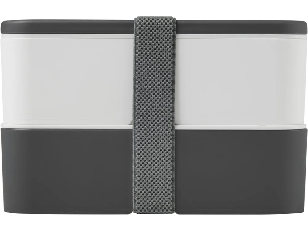 Двухслойный ланчбокс MIYO серый/белый 700 мл - фото 2