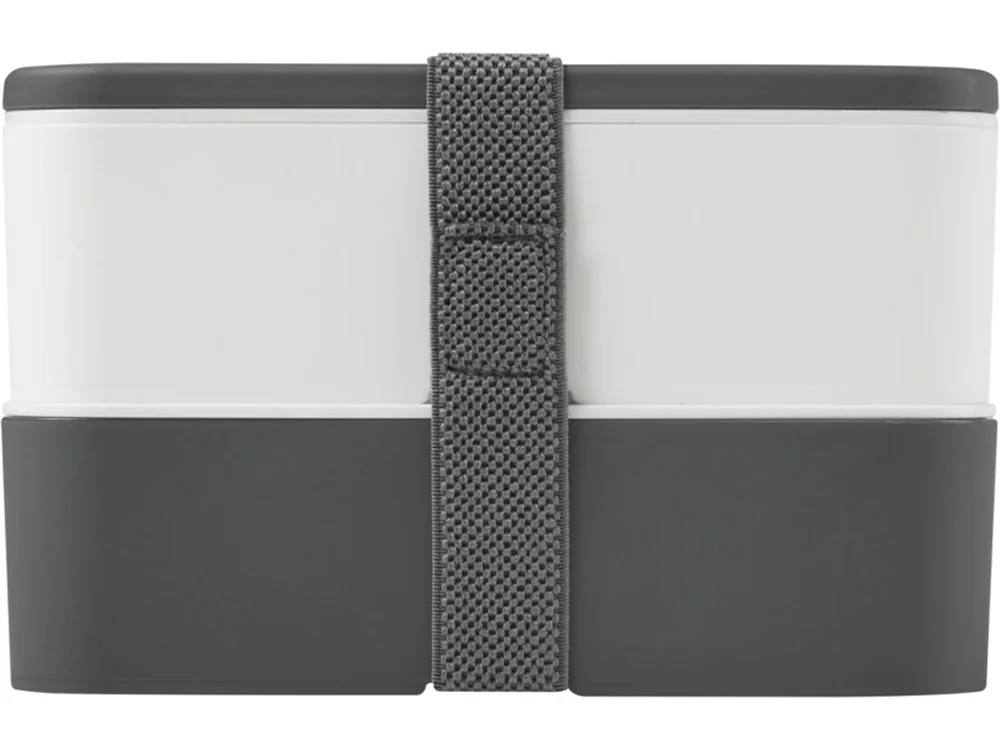 Двухслойный ланчбокс MIYO серый/белый 700 мл - фото 3