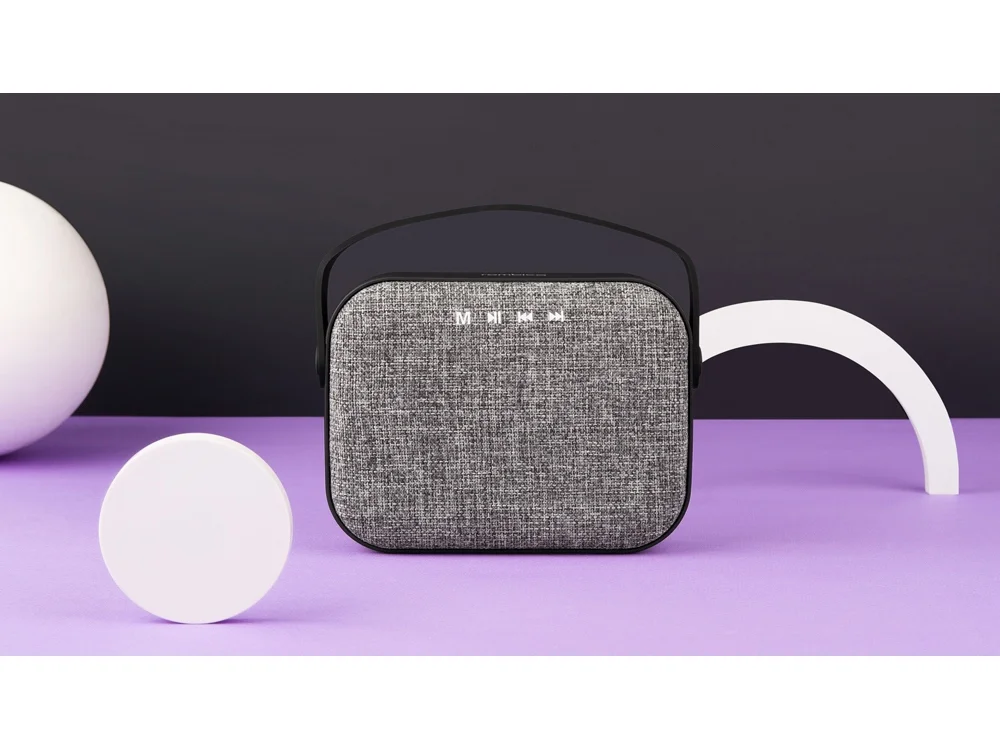 Портативная колонка Mysound Mia с логотипом Rombica серый - фото 6
