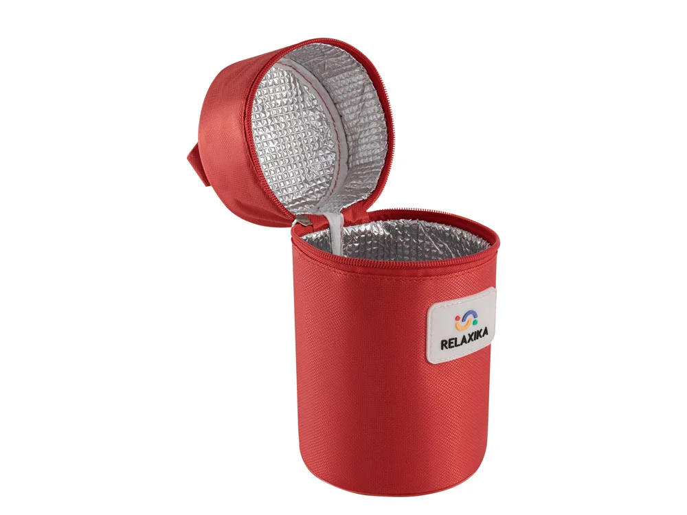 Термос для еды Relaxika 301 в чехле 1200 мл серебристый - фото 13