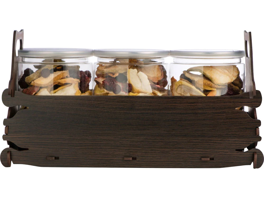 Набор подарочный с фруктами и ягодами Triple zest темно-коричневый - фото 2