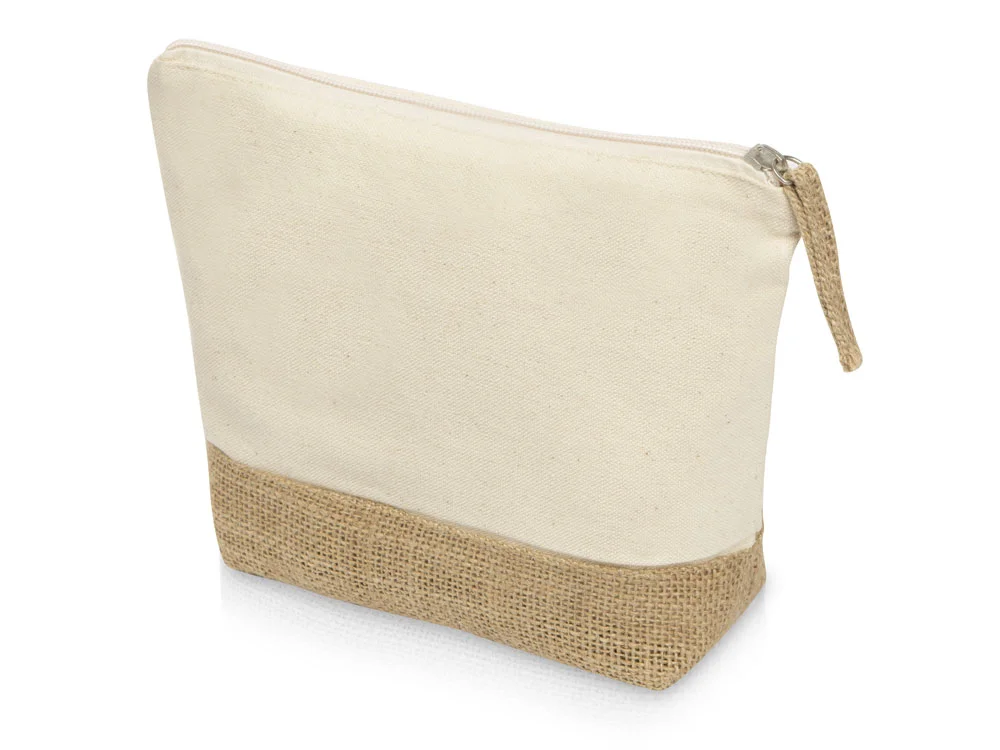 Косметичка Jute из хлопка и джута молочный - фото 1