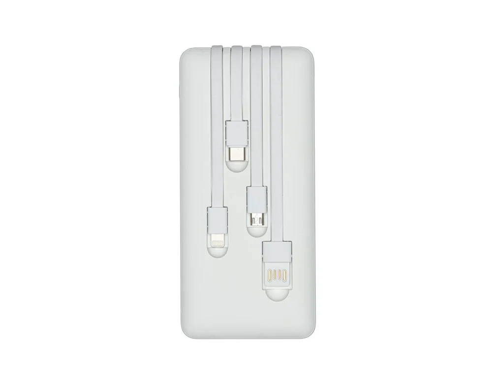 Внешний аккумулятор с дисплеем и встроенными кабелями VA2210 10000 mAh - фото 3