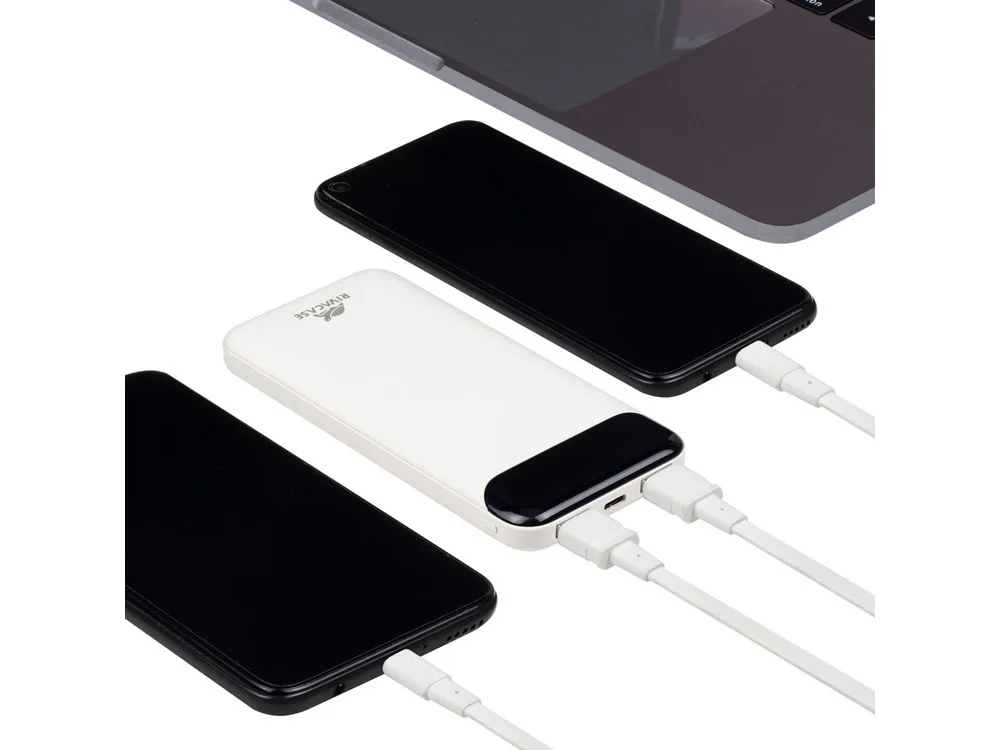 Внешний аккумулятор с дисплеем VA2240 10000 mAh белый - фото 12