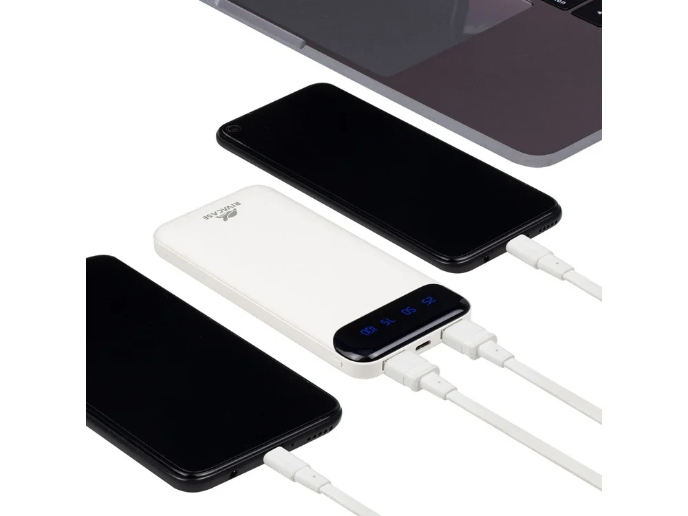 Внешний аккумулятор с дисплеем VA2240 10000 mAh белый - фото 13