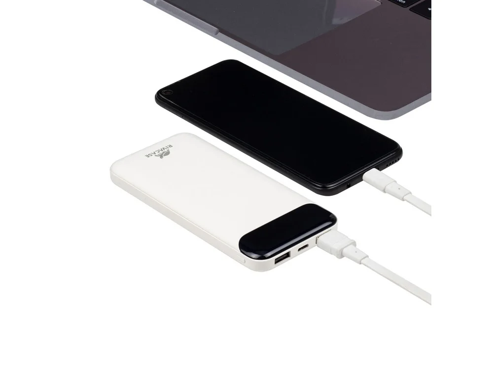 Внешний аккумулятор с дисплеем VA2240 10000 mAh белый - фото 15