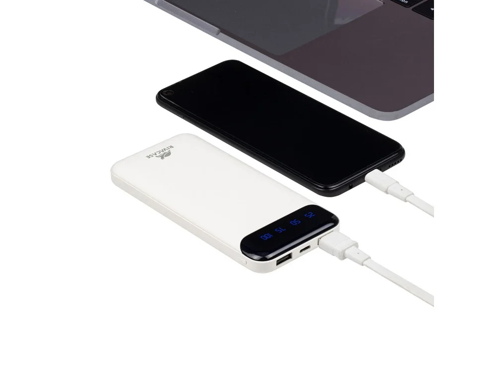 Внешний аккумулятор с дисплеем VA2240 10000 mAh белый - фото 16