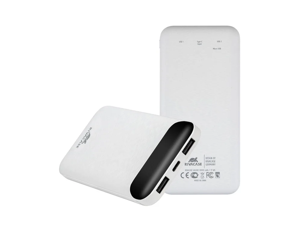 Внешний аккумулятор с дисплеем VA2240 10000 mAh белый - фото 19