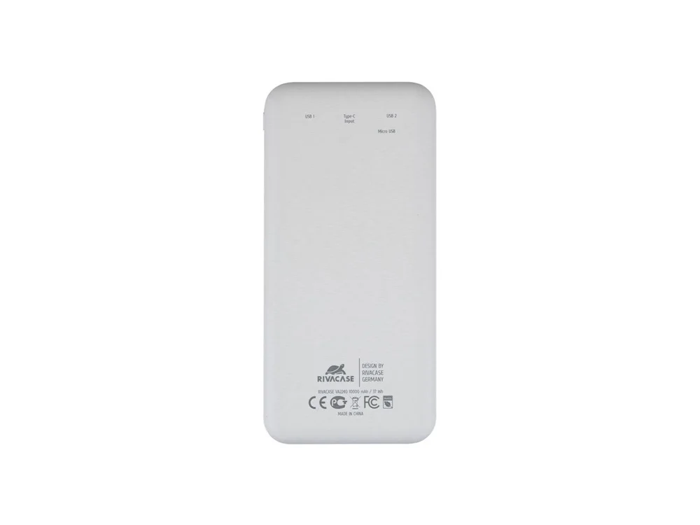 Внешний аккумулятор с дисплеем VA2240 10000 mAh белый - фото 3