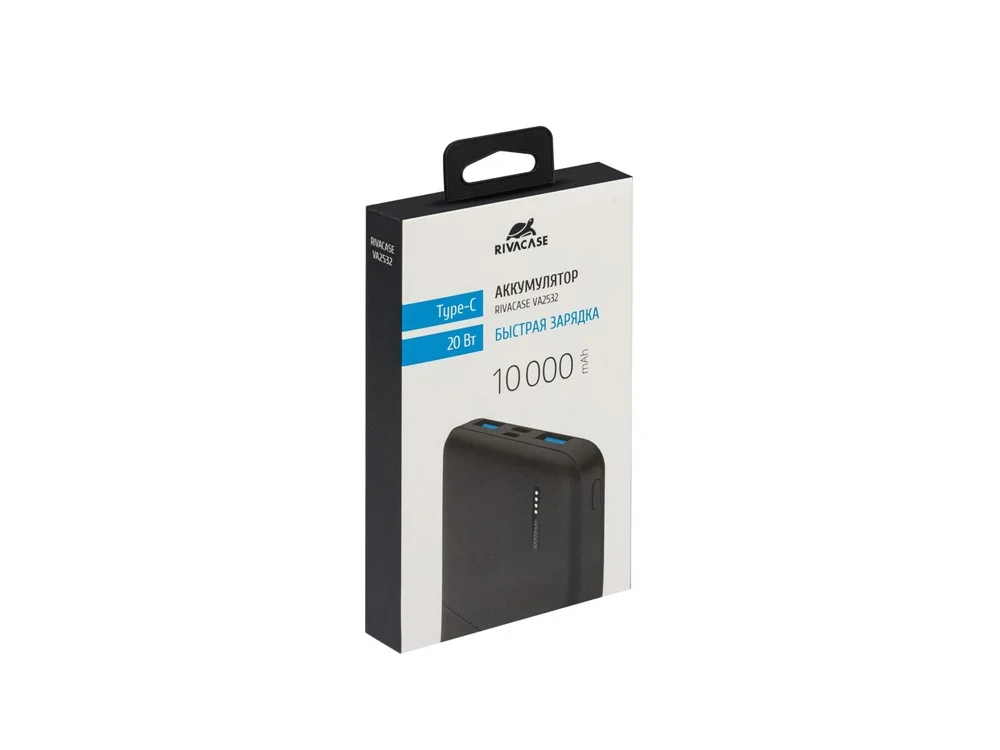 Внешний аккумулятор с быстрой зарядкой QC/PD VA2532 10000 mAh черный - фото 16