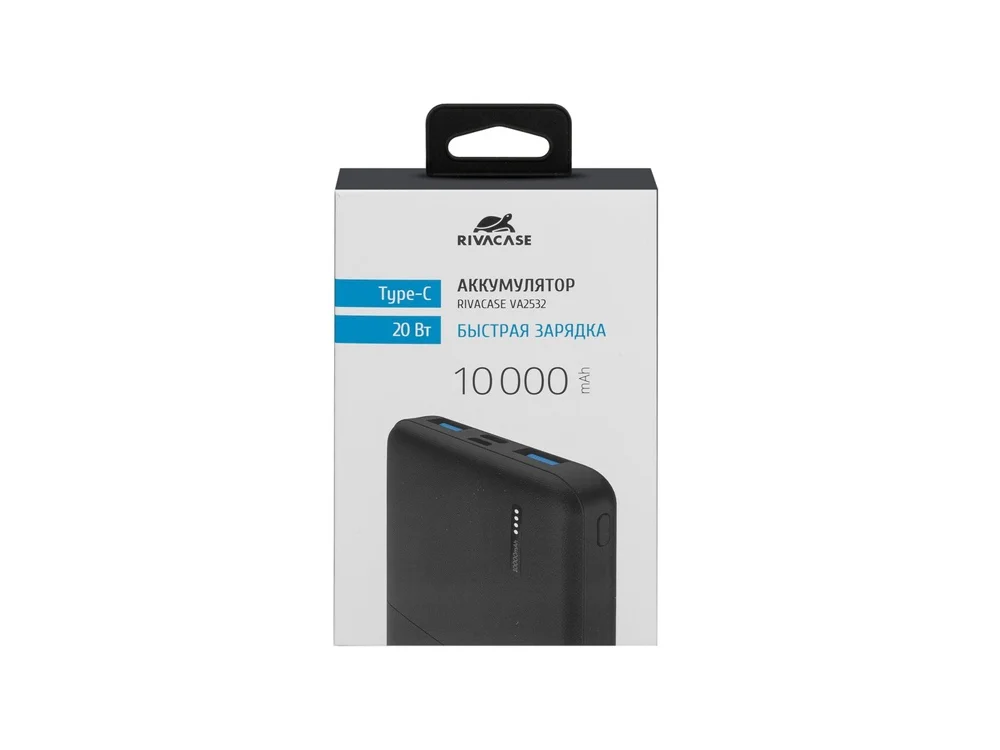 Внешний аккумулятор с быстрой зарядкой QC/PD VA2532 10000 mAh черный - фото 17