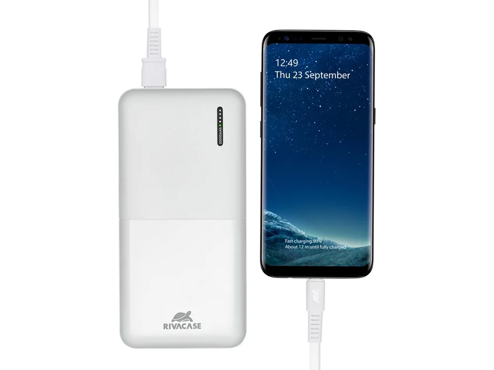 Внешний аккумулятор с быстрой зарядкой VA2571 20000 mAh белый - фото 10