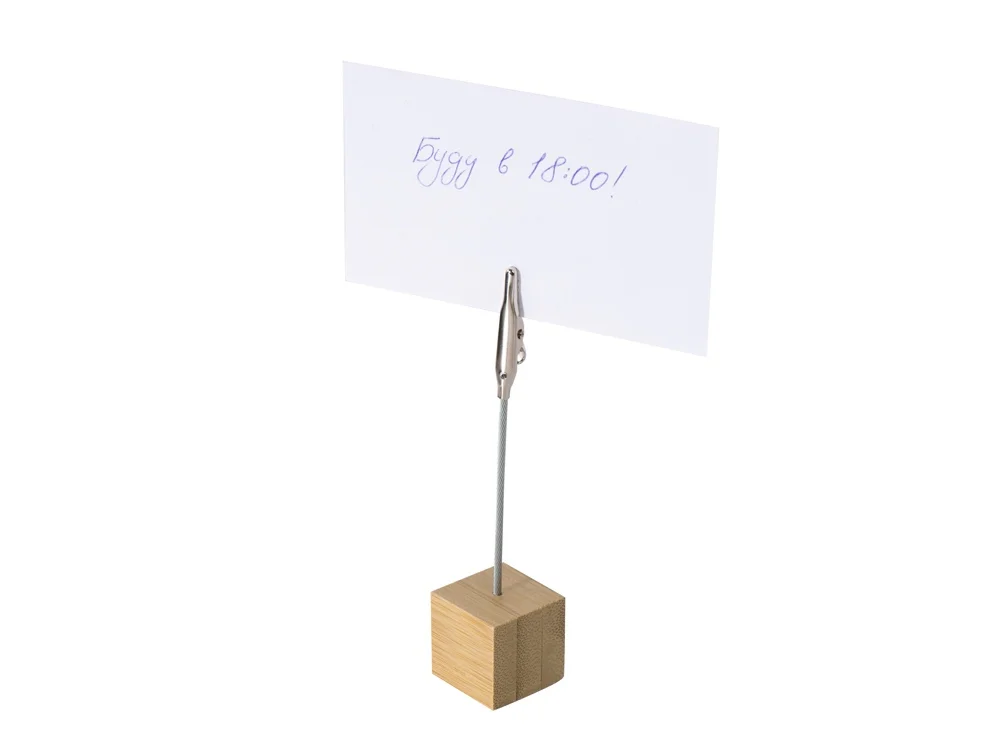 Держатель для заметок из бамбука Kind reminder натуральный - фото 2