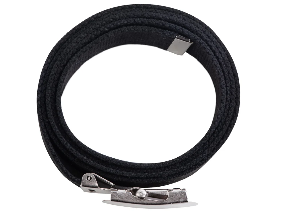 Ремень Canvas текстильный с металлической пряжкой, черный - фото 6