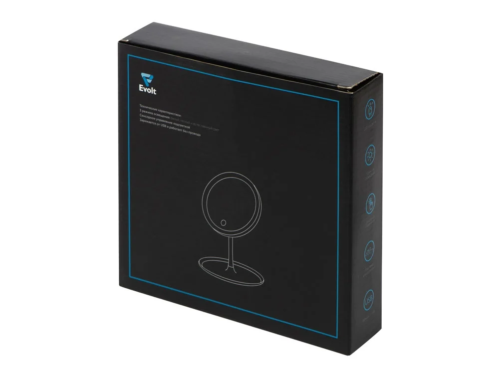 Косметическое зеркало с LED-подсветкой «Beautific», белый - фото 15