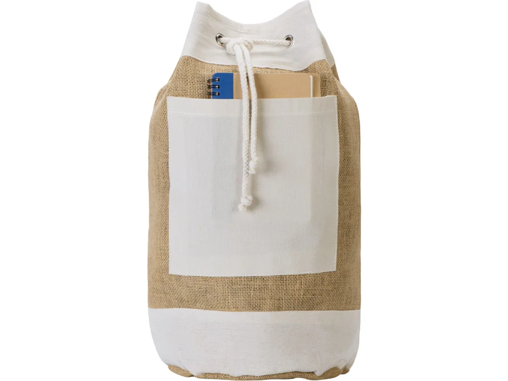Рюкзак Jute из джута на одной лямке натуральный - фото 10