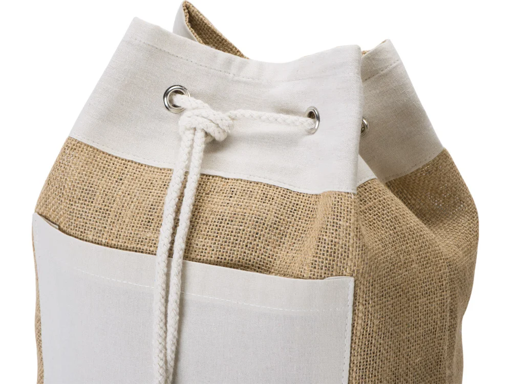 Рюкзак Jute из джута на одной лямке натуральный - фото 6