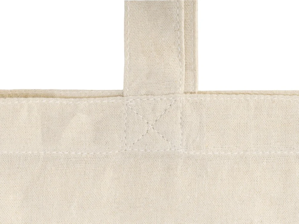 Складная сумка Jute из хлопка и джута с карманом натуральный - фото 9