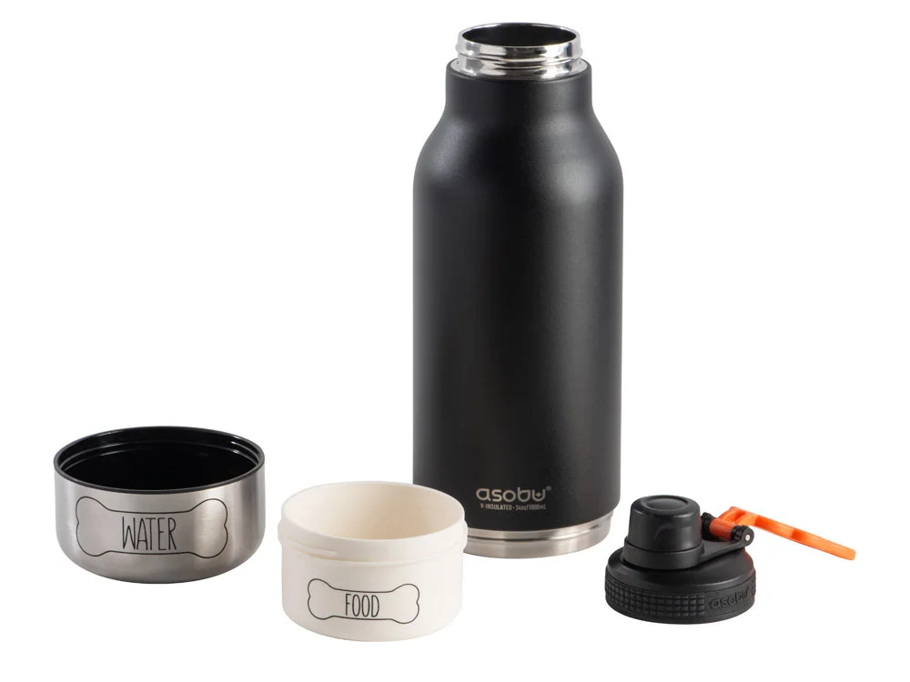 Вакуумный термос «Buddy» 3-в-1 со съемными мисками для питомцев - фото 1