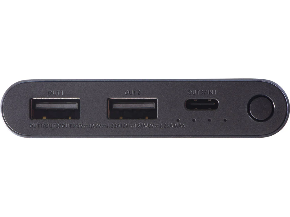 Внешний аккумулятор 22.5W Power Bank с быстрой зарядкой QC/PD 10000 mAh синий черный - фото 5