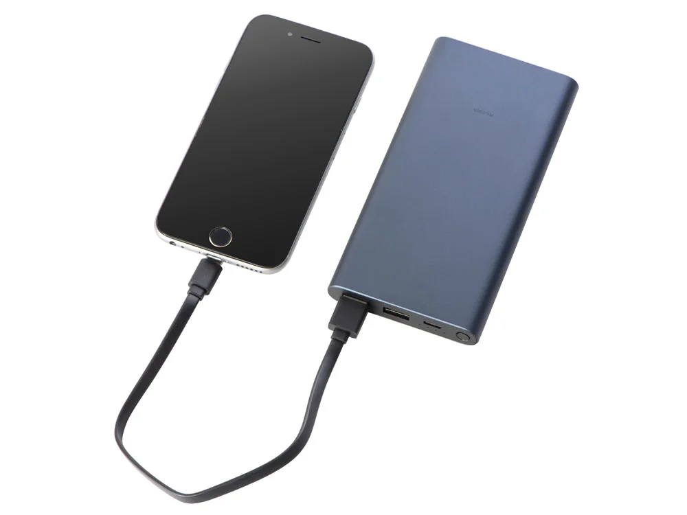 Внешний аккумулятор 22.5W Power Bank с быстрой зарядкой QC/PD 10000 mAh синий черный - фото 8