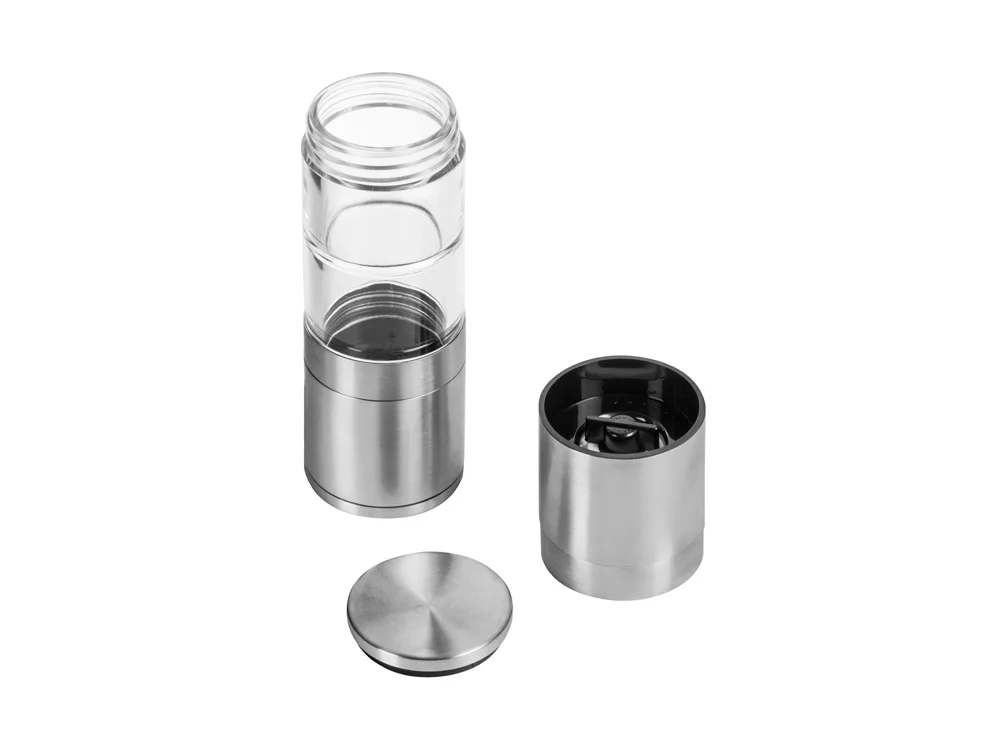 Двойная механическая мельница Twin серебристый/прозрачный - фото 5