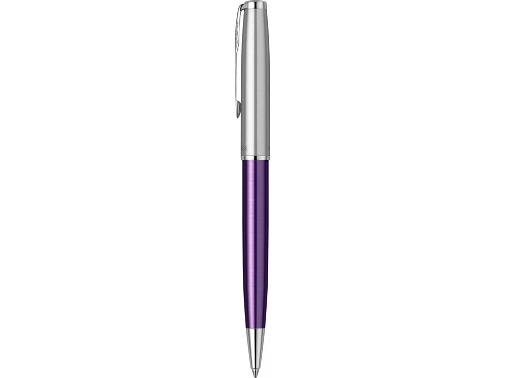 Ручка шариковая Parker Sonnet Essentials Violet SB Steel CT серебристый фиолетовый - фото 2