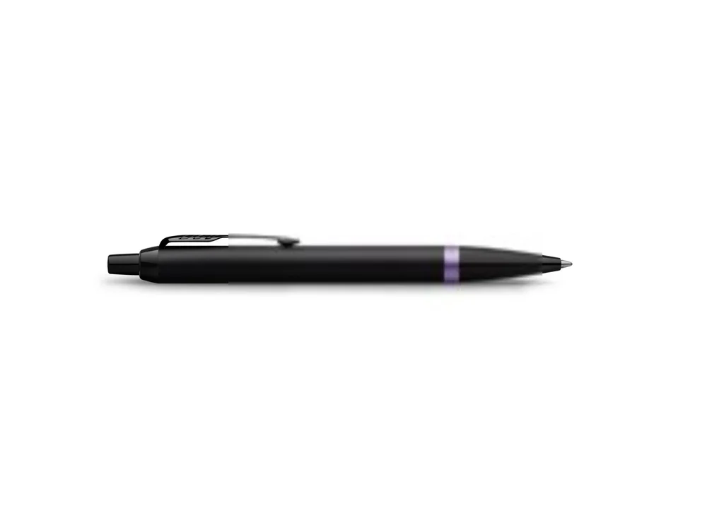 Ручка шариковая Parker IM Vibrant Rings Flame Amethyst Purple черный фиолетовый - фото 3