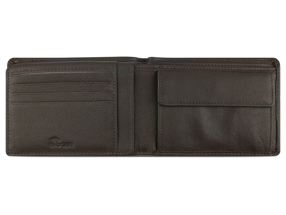 Портмоне Banda с защитой данных RFID коричневый - фото 3