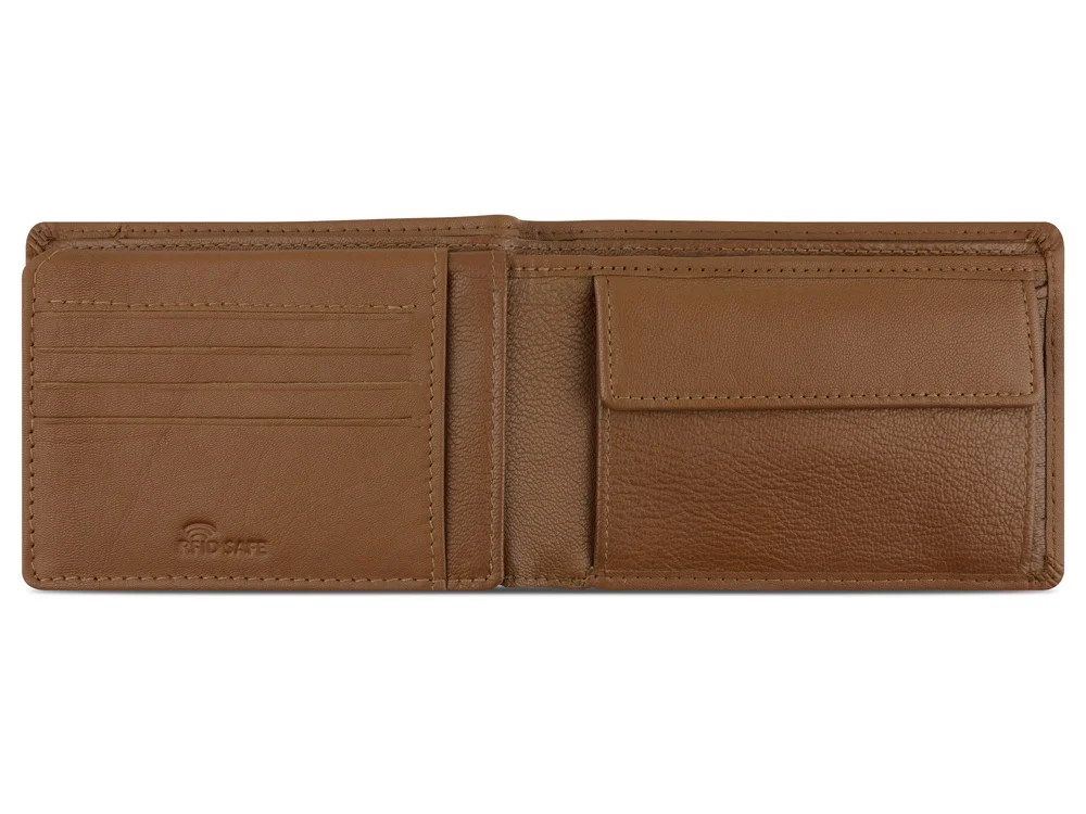 Портмоне Banda с защитой данных RFID коричневый - фото 3