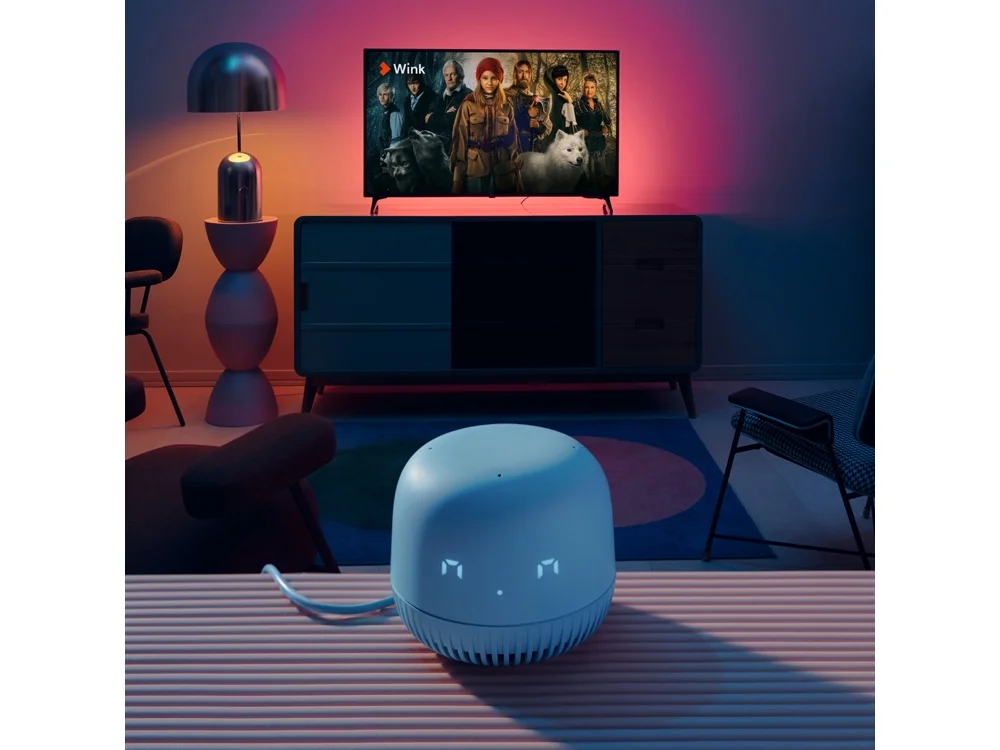 Умная колонка Капсула Нео с голосовым помощником Марусей серый - фото 9