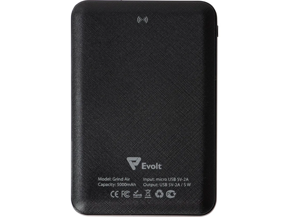 Беспроводной внешний аккумулятор Grind Air v. 2 5000 mAh черный - фото 4