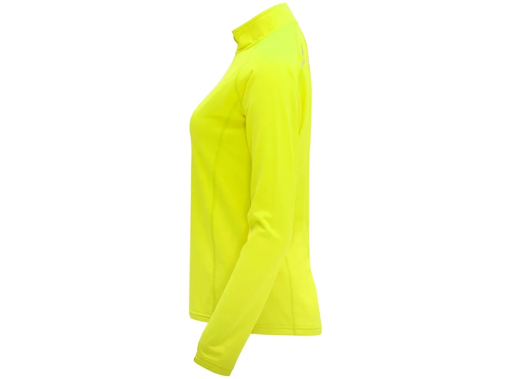 Толстовка с воротом на молнии Melbourne женская неоновый желтый M - фото 3