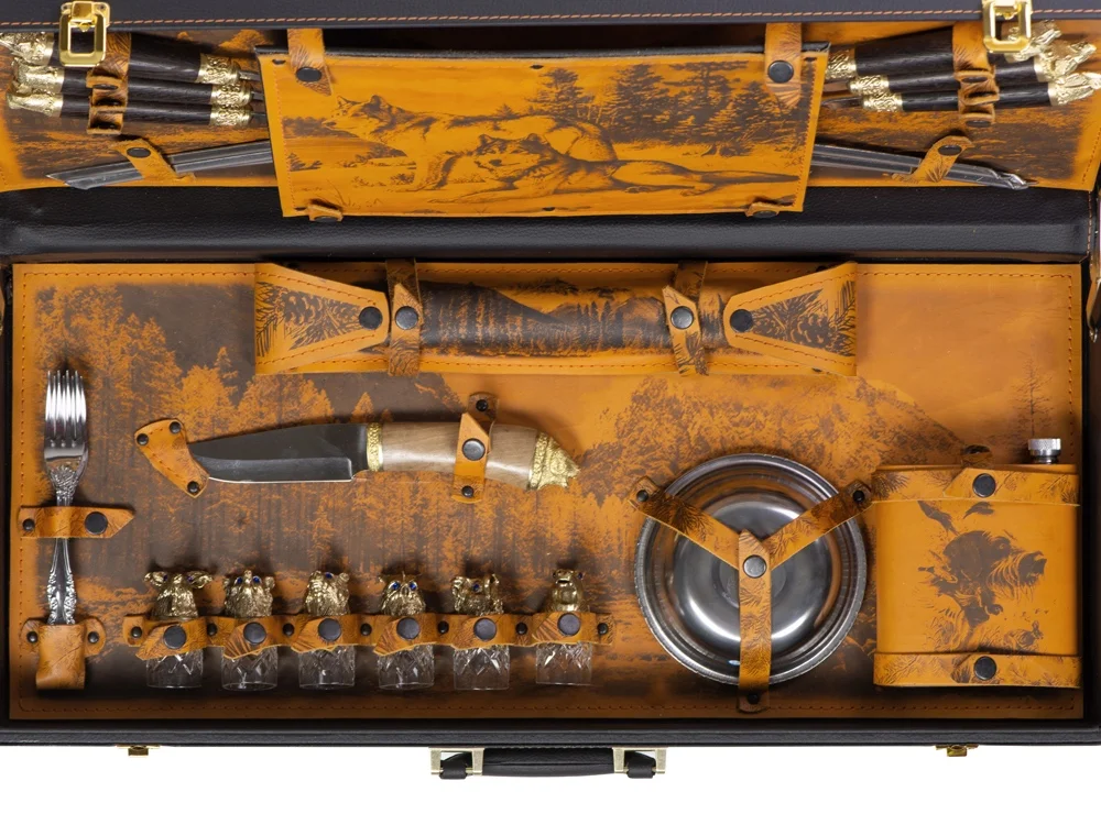 Подарочный набор темно-коричневый - фото 4